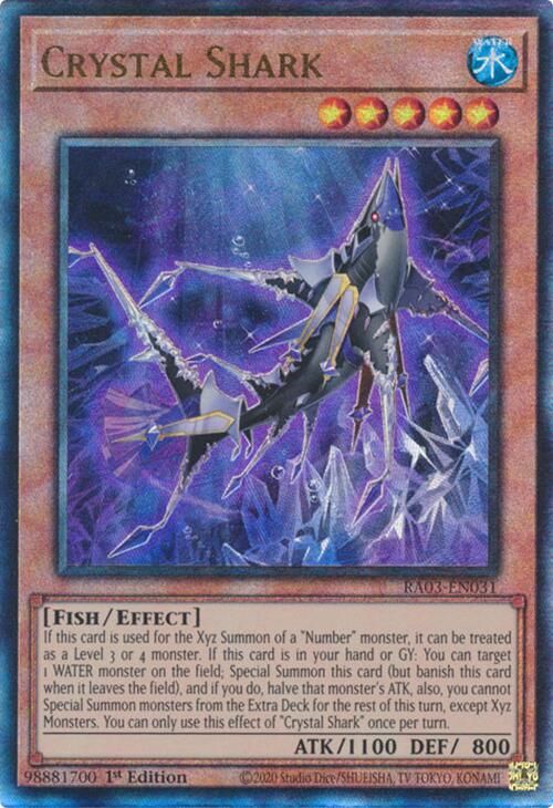 Crystal Shark (UTR) [RA03-EN031] Prismatic Ultimate Rare | Shuffle n Cut Hobbies & Games