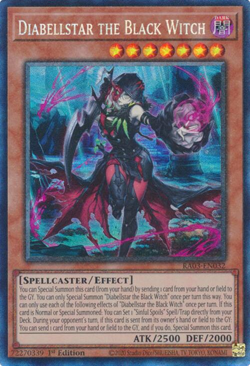 Diabellstar the Black Witch (CR) [RA03-EN032] Prismatic Collector's Rare | Shuffle n Cut Hobbies & Games