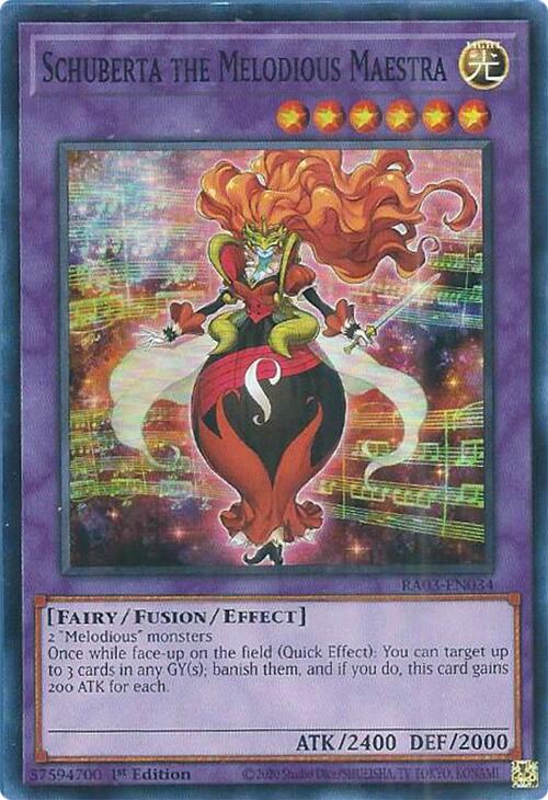 Schuberta the Melodious Maestra [RA03-EN034] Super Rare | Shuffle n Cut Hobbies & Games