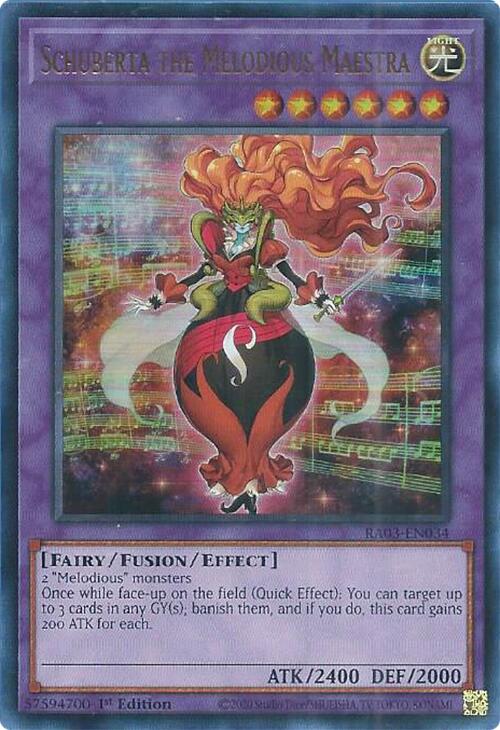 Schuberta the Melodious Maestra (UR) [RA03-EN034] Ultra Rare | Shuffle n Cut Hobbies & Games