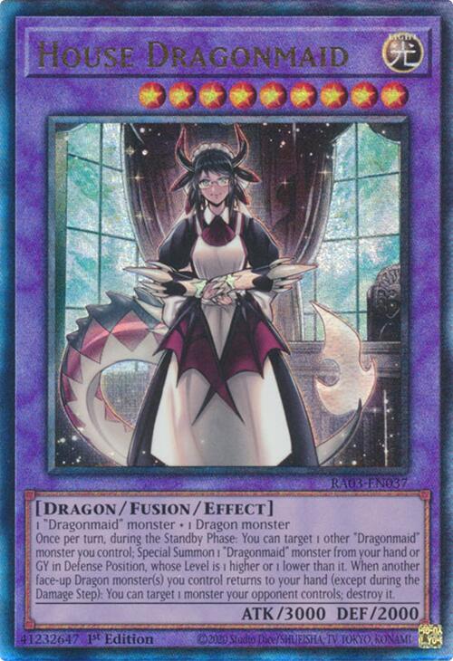 House Dragonmaid (UTR) [RA03-EN037] Prismatic Ultimate Rare | Shuffle n Cut Hobbies & Games