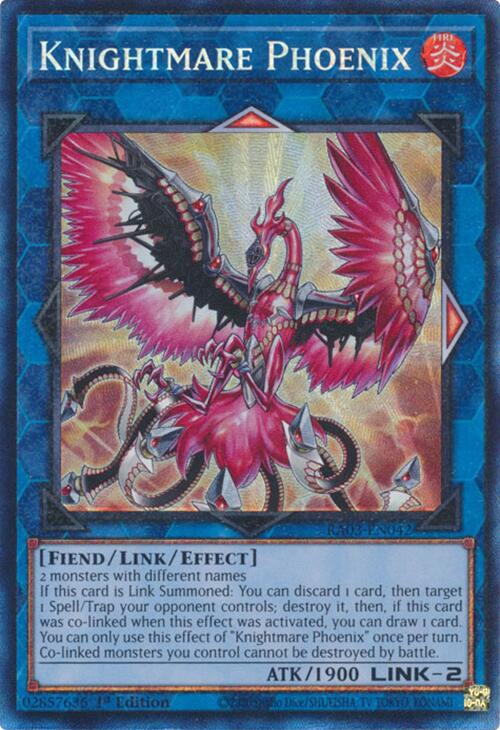 Knightmare Phoenix (CR) [RA03-EN042] Prismatic Collector's Rare | Shuffle n Cut Hobbies & Games