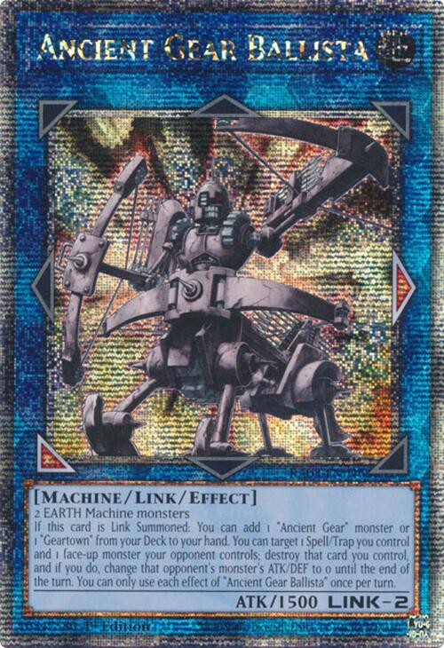 Ancient Gear Ballista (Quarter Century Secret Rare) [RA03-EN046] Quarter Century Secret Rare | Shuffle n Cut Hobbies & Games