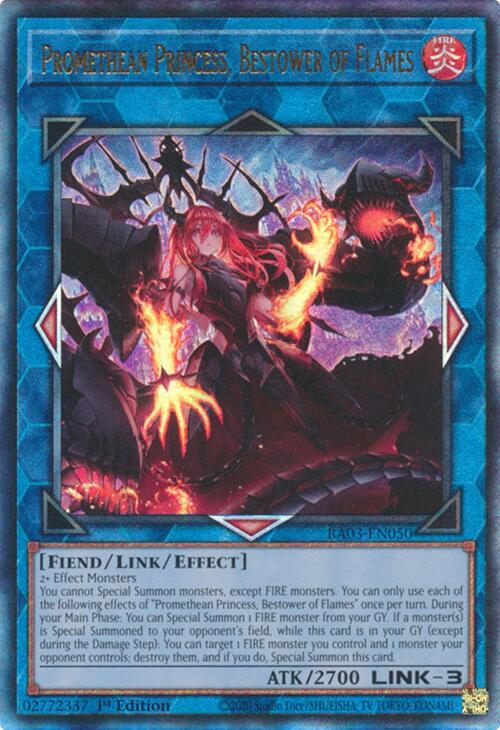 Promethean Princess, Bestower of Flames (UTR) [RA03-EN050] Prismatic Ultimate Rare | Shuffle n Cut Hobbies & Games