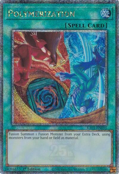 Polymerization (Quarter Century Secret Rare) [RA03-EN051] Quarter Century Secret Rare | Shuffle n Cut Hobbies & Games