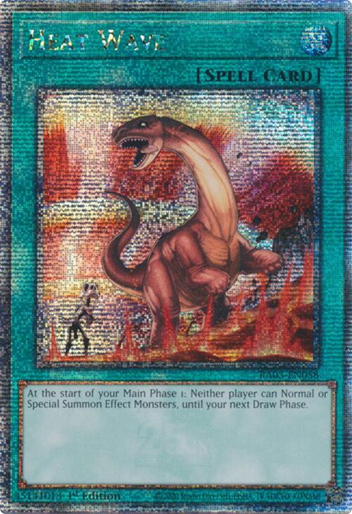 Heat Wave (Quarter Century Secret Rare) [RA03-EN058] Quarter Century Secret Rare | Shuffle n Cut Hobbies & Games