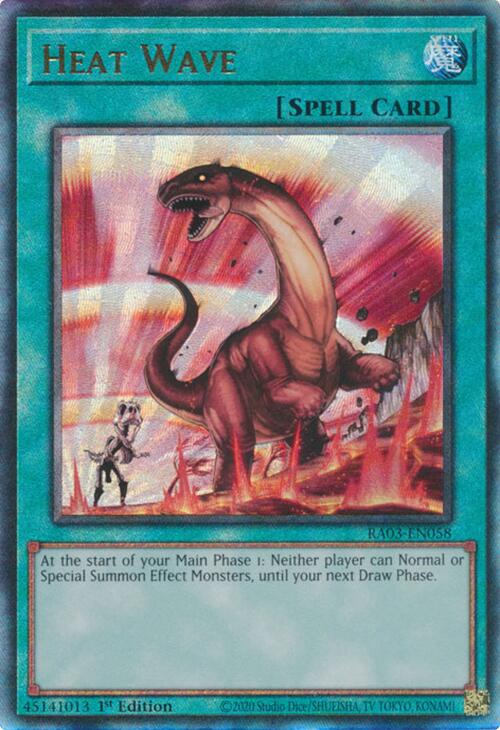 Heat Wave (UTR) [RA03-EN058] Prismatic Ultimate Rare | Shuffle n Cut Hobbies & Games