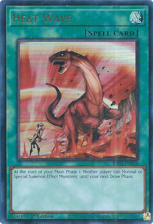 Heat Wave (UR) [RA03-EN058] Ultra Rare | Shuffle n Cut Hobbies & Games