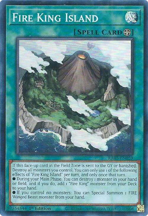 Fire King Island [RA03-EN059] Super Rare | Shuffle n Cut Hobbies & Games