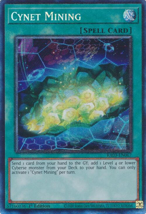 Cynet Mining (CR) [RA03-EN067] Prismatic Collector's Rare | Shuffle n Cut Hobbies & Games