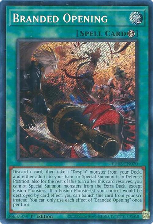 Branded Opening (Secret Rare) [RA03-EN070] Secret Rare | Shuffle n Cut Hobbies & Games