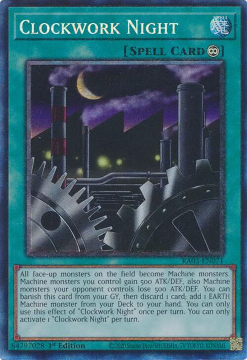 Clockwork Night (CR) [RA03-EN071] Prismatic Collector's Rare | Shuffle n Cut Hobbies & Games