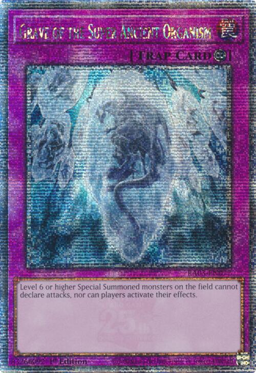 Grave of the Super Ancient Organism (Quarter Century Secret Rare) [RA03-EN077] Quarter Century Secret Rare | Shuffle n Cut Hobbies & Games