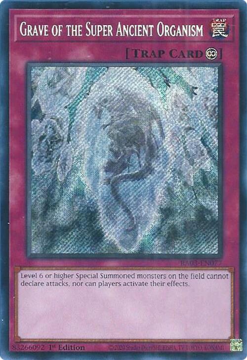 Grave of the Super Ancient Organism (Secret Rare) [RA03-EN077] Secret Rare | Shuffle n Cut Hobbies & Games