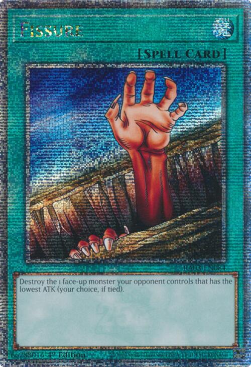 Fissure (Quarter Century Secret Rare) [RA03-EN084] Quarter Century Secret Rare | Shuffle n Cut Hobbies & Games