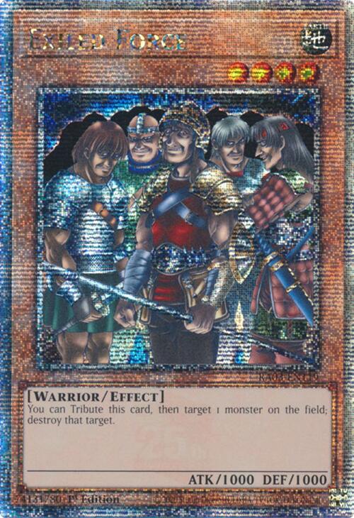 Exiled Force (Quarter Century Secret Rare) [RA03-EN119] Quarter Century Secret Rare | Shuffle n Cut Hobbies & Games