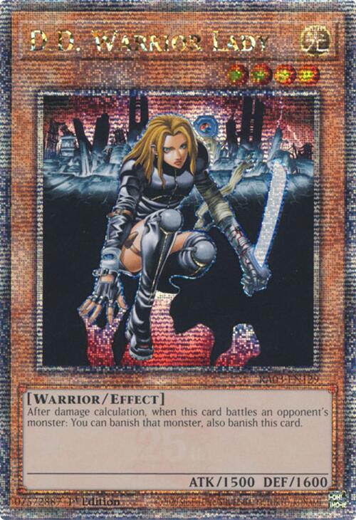 D.D. Warrior Lady (Quarter Century Secret Rare) [RA03-EN129] Quarter Century Secret Rare | Shuffle n Cut Hobbies & Games