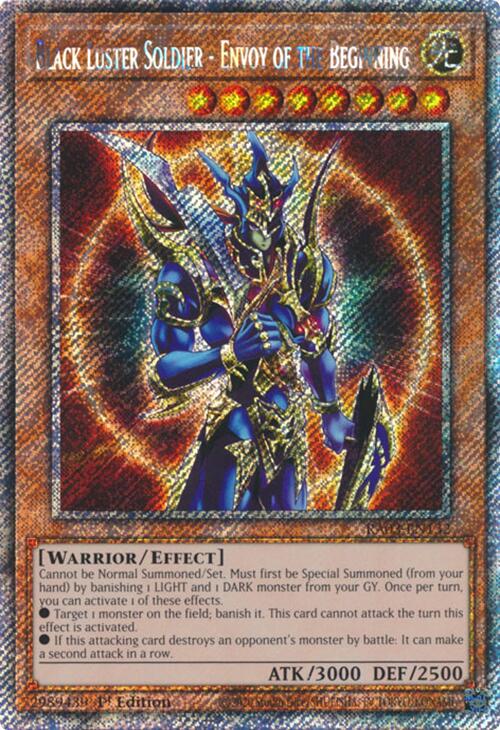 Black Luster Soldier - Envoy of the Beginning (Platinum Secret Rare) [RA03-EN132] Platinum Secret Rare | Shuffle n Cut Hobbies & Games