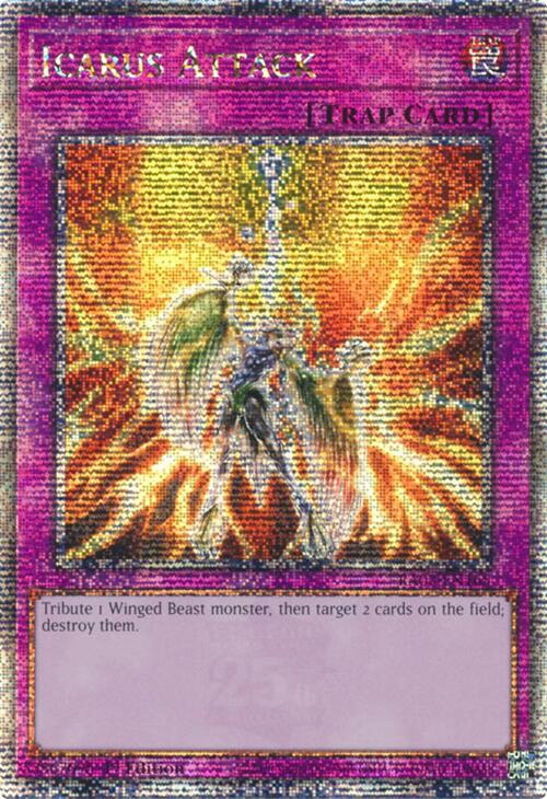 Icarus Attack (Quarter Century Secret Rare) [RA03-EN165] Quarter Century Secret Rare | Shuffle n Cut Hobbies & Games