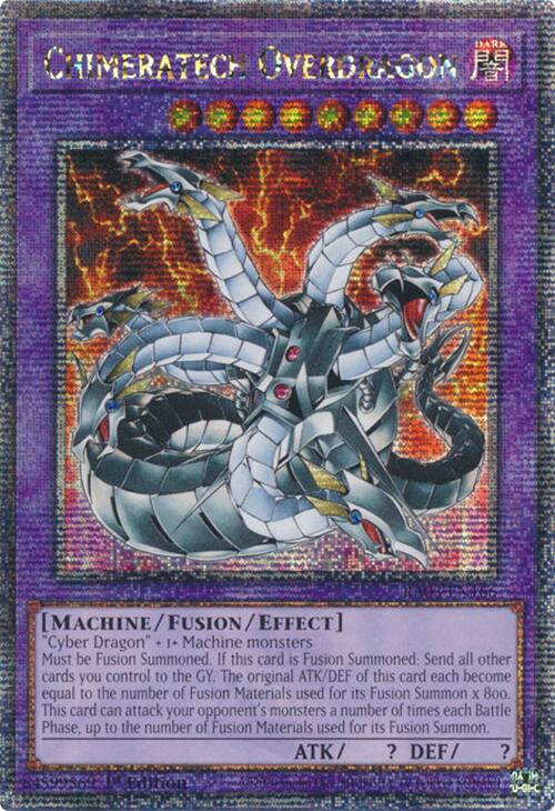 Chimeratech Overdragon (Quarter Century Secret Rare) [RA03-EN166] Quarter Century Secret Rare | Shuffle n Cut Hobbies & Games