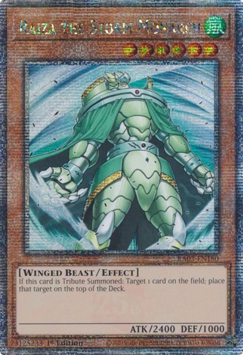 Raiza the Storm Monarch (Quarter Century Secret Rare) [RA03-EN180] Quarter Century Secret Rare | Shuffle n Cut Hobbies & Games