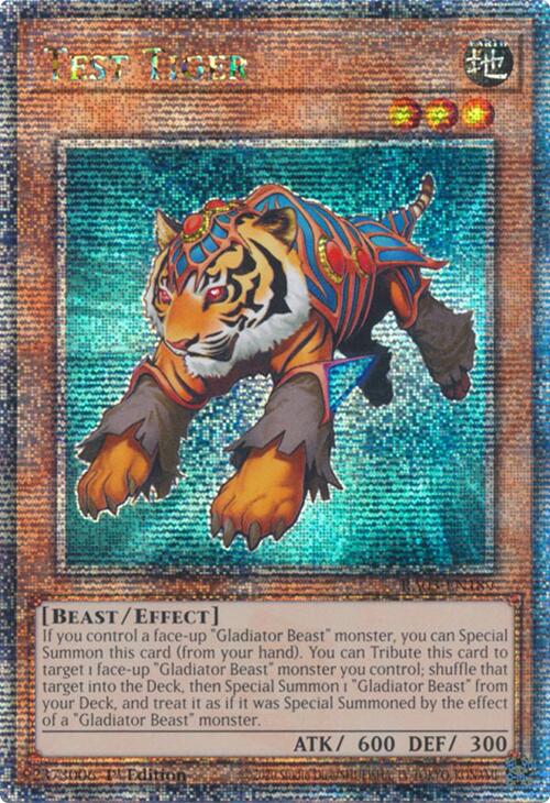 Test Tiger (Quarter Century Secret Rare) [RA03-EN189] Quarter Century Secret Rare | Shuffle n Cut Hobbies & Games