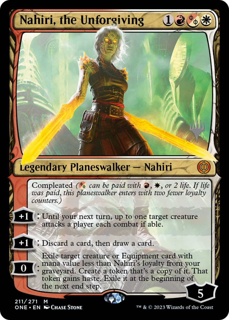 Nahiri, the Unforgiving (Promo Pack) [Phyrexia: All Will Be One Promos] | Shuffle n Cut Hobbies & Games