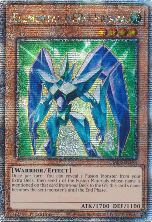 Elemental HERO Prisma (Quarter Century Secret Rare) [RA03-EN193] Quarter Century Secret Rare | Shuffle n Cut Hobbies & Games