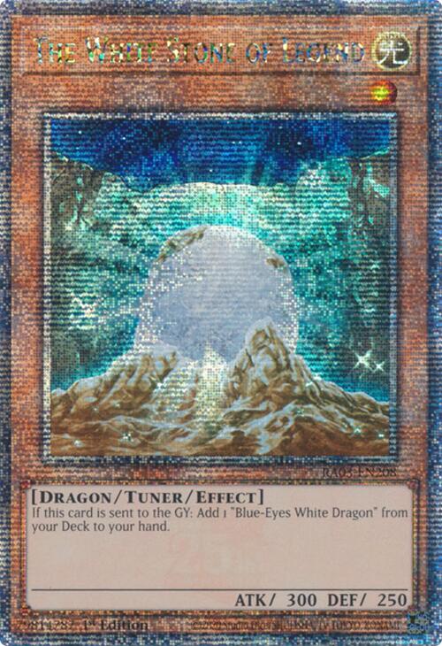 The White Stone of Legend (Quarter Century Secret Rare) [RA03-EN208] Quarter Century Secret Rare | Shuffle n Cut Hobbies & Games