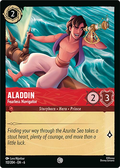 Aladdin - Fearless Navigator (112/204) [Azurite Sea] | Shuffle n Cut Hobbies & Games