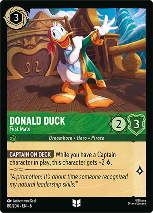 Donald Duck - First Mate (80/204) [Azurite Sea] | Shuffle n Cut Hobbies & Games