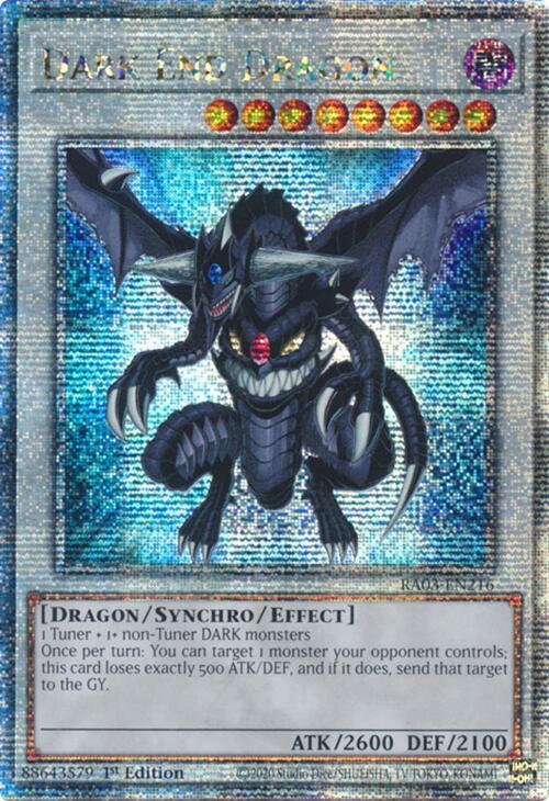 Dark End Dragon (Quarter Century Secret Rare) [RA03-EN216] Quarter Century Secret Rare | Shuffle n Cut Hobbies & Games