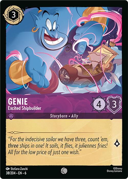 Genie - Excited Shipbuilder (38/204) [Azurite Sea] | Shuffle n Cut Hobbies & Games