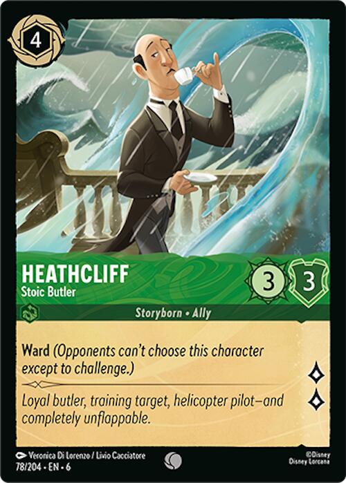 Heathcliff - Stoic Butler (78/204) [Azurite Sea] | Shuffle n Cut Hobbies & Games