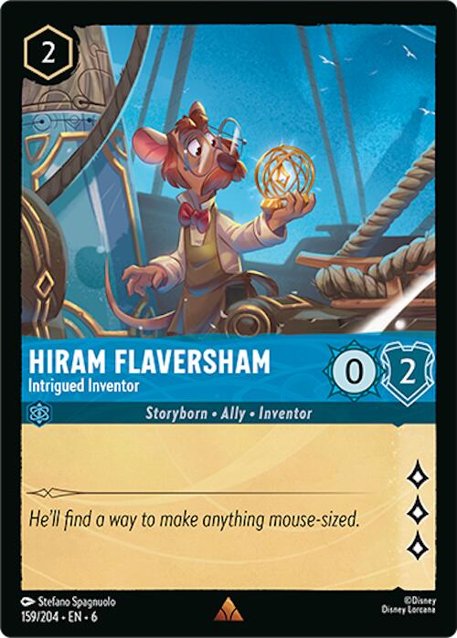 Hiram Flaversham - Intrigued Inventor (159/204) [Azurite Sea] | Shuffle n Cut Hobbies & Games