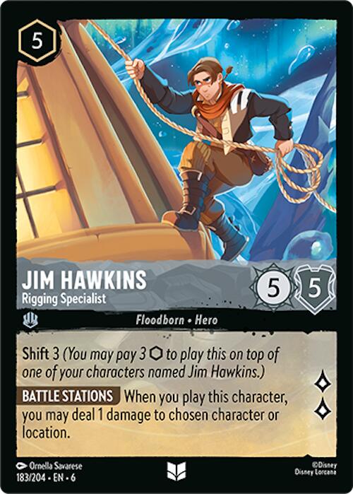 Jim Hawkins - Rigging Specialist (183/204) [Azurite Sea] | Shuffle n Cut Hobbies & Games