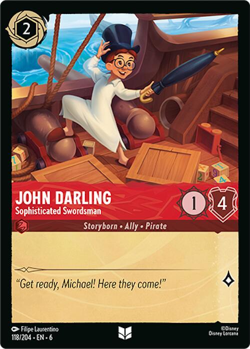 John Darling - Sophisticated Swordsman (118/204) [Azurite Sea] | Shuffle n Cut Hobbies & Games
