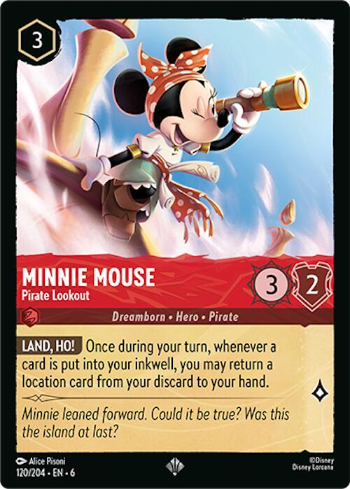 Minnie Mouse - Pirate Lookout (120/204) [Azurite Sea] | Shuffle n Cut Hobbies & Games