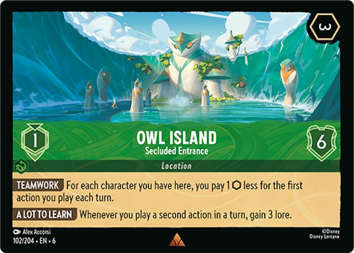 Owl Island - Secluded Entrance (102/204) [Azurite Sea] | Shuffle n Cut Hobbies & Games