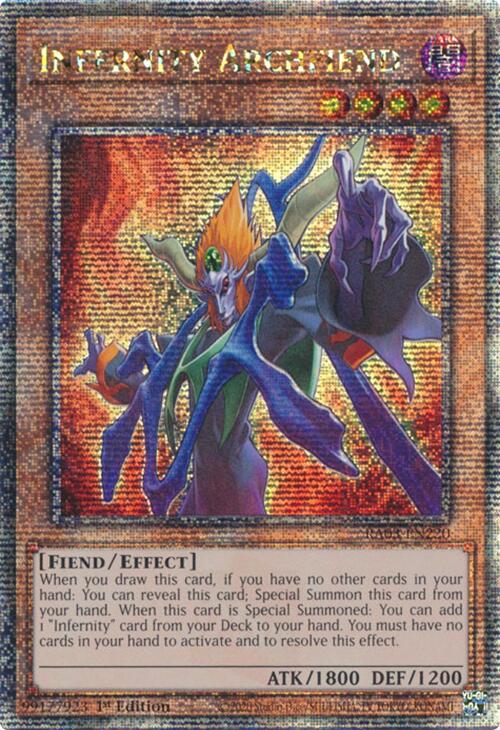Infernity Archfiend (Quarter Century Secret Rare) [RA03-EN220] Quarter Century Secret Rare | Shuffle n Cut Hobbies & Games