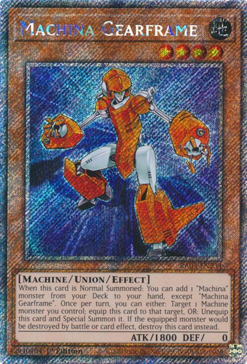 Machina Gearframe (Platinum Secret Rare) [RA03-EN234] Platinum Secret Rare | Shuffle n Cut Hobbies & Games