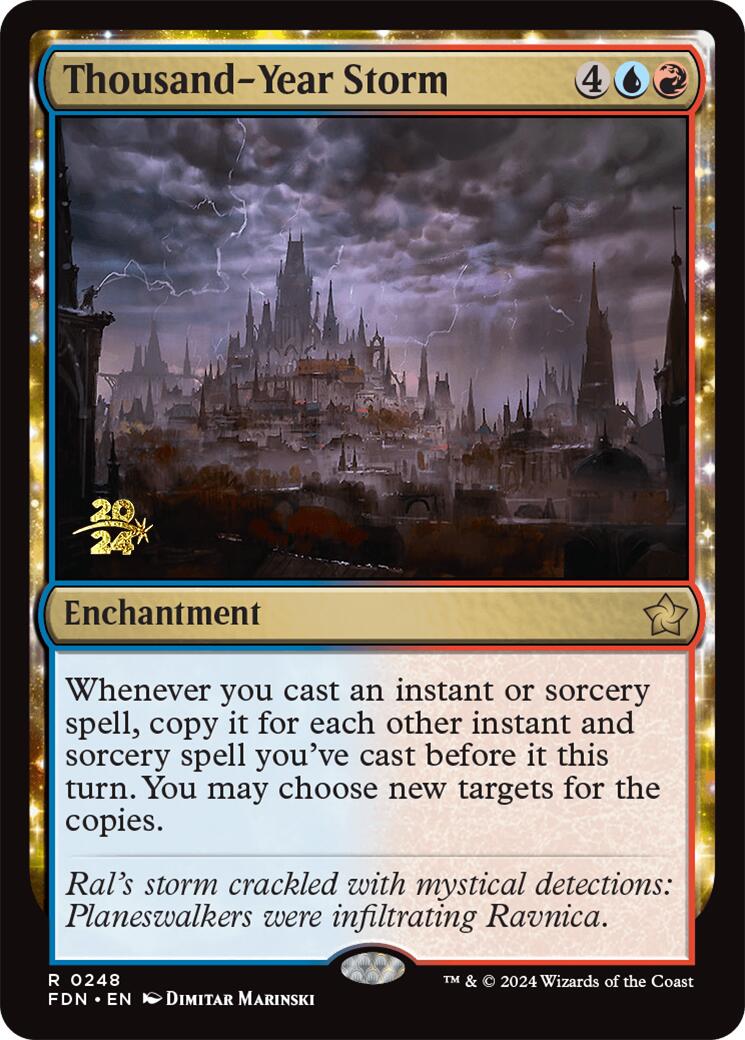 Thousand-Year Storm [Foundations Prerelease Promos] | Shuffle n Cut Hobbies & Games