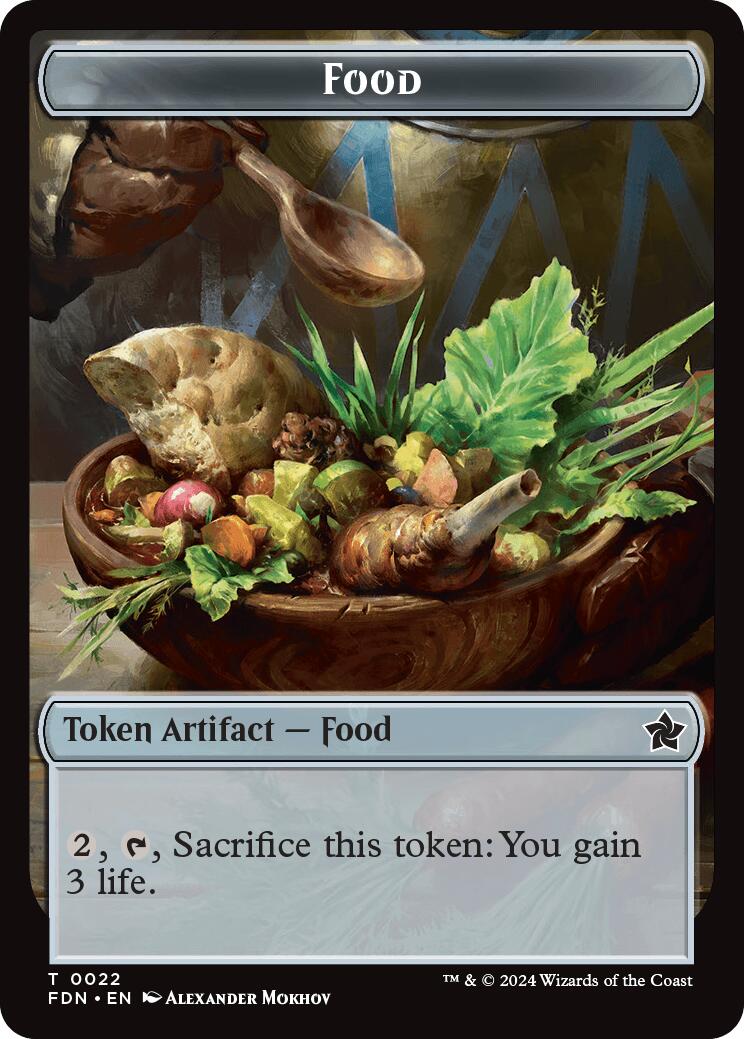 Food // Treasure Double-Sided Token [Foundations Tokens] | Shuffle n Cut Hobbies & Games