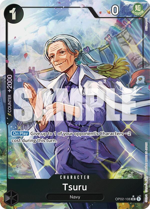 Tsuru (Full Art) [Premium Booster -The Best-] | Shuffle n Cut Hobbies & Games