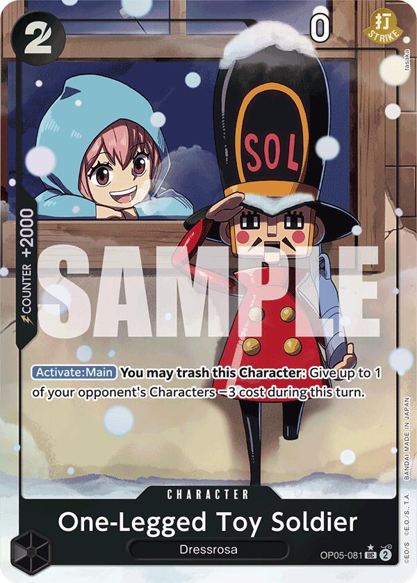 One-Legged Toy Soldier (Alternate Art) [Premium Booster -The Best-] | Shuffle n Cut Hobbies & Games