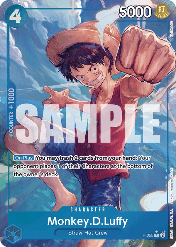 Monkey.D.Luffy (P-055) (Full Art) [Premium Booster -The Best-] | Shuffle n Cut Hobbies & Games