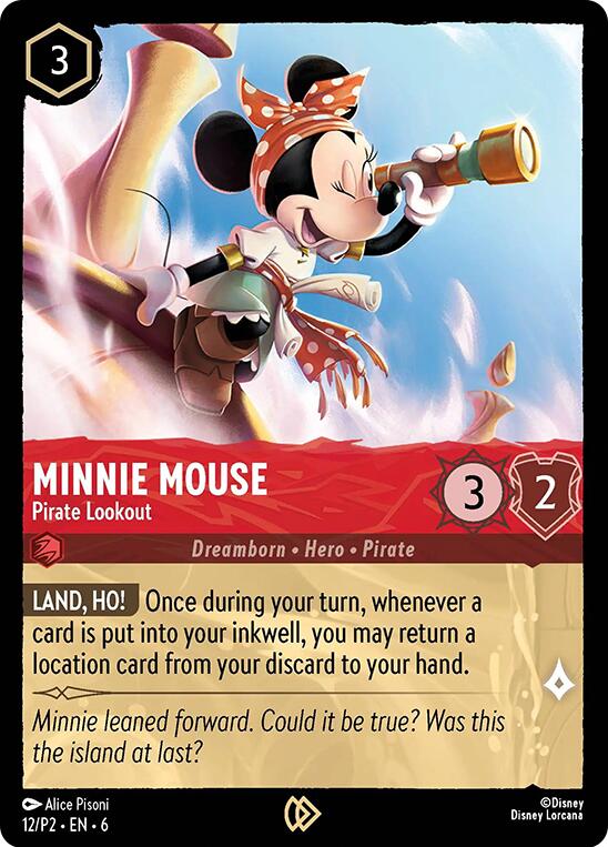 Minnie Mouse - Pirate Lookout (12/P2) [Promo Cards] | Shuffle n Cut Hobbies & Games