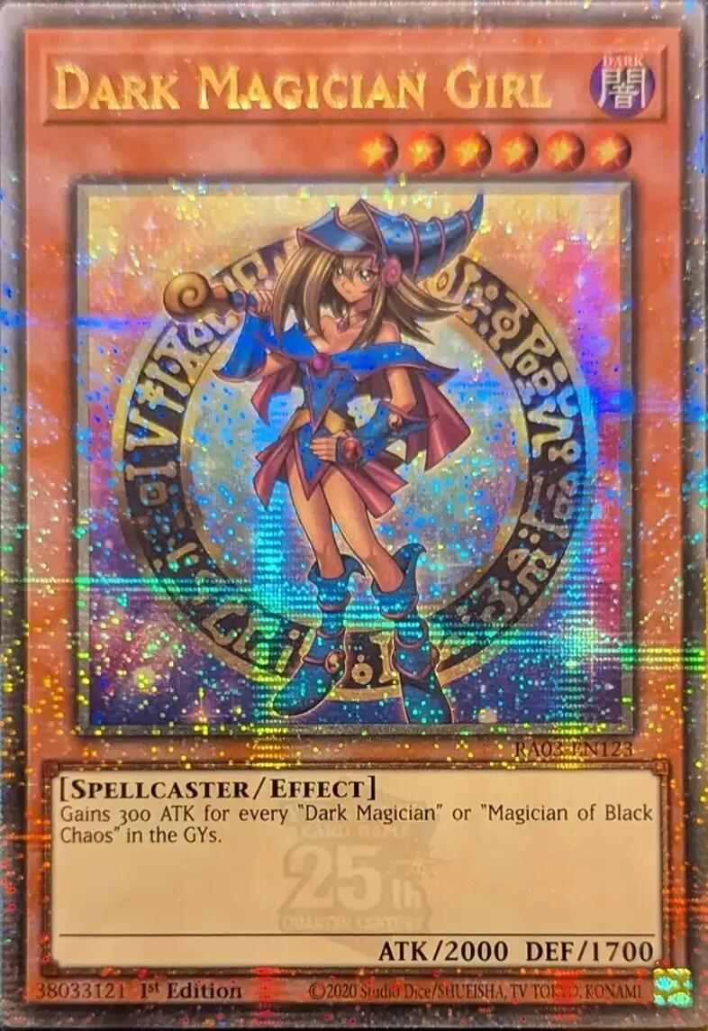 Dark Magician Girl (Quarter Century Secret Rare) (B) [RA03-EN123] Quarter Century Secret Rare | Shuffle n Cut Hobbies & Games