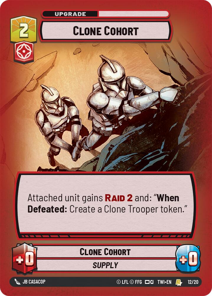 Clone Cohort (12/20) (12/20) [Twilight of the Republic: Weekly Play] | Shuffle n Cut Hobbies & Games