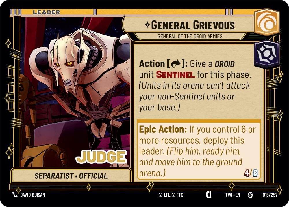 General Grievous - General of the Droid Armies (002/002) (Prerelease) (002/002) [Twilight of the Republic Promos] | Shuffle n Cut Hobbies & Games